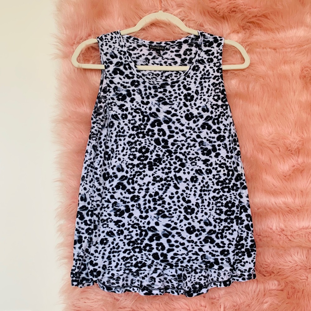 Cheetah Tank Top, Size S, Express
